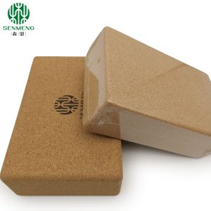 Organic and Durable Custom Eco-Friendly Natural Non-Slip Cork Yoga Brick for a