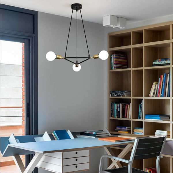 American Modern Simple Triangle Chandelier Living Room Restaurant Cafe Bar Pendant Light