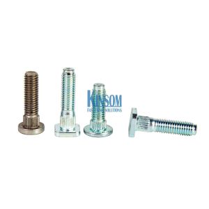 Wholesale Flat head with knurling step welding bolts automotive fasteners M6 M8 from china suppliers