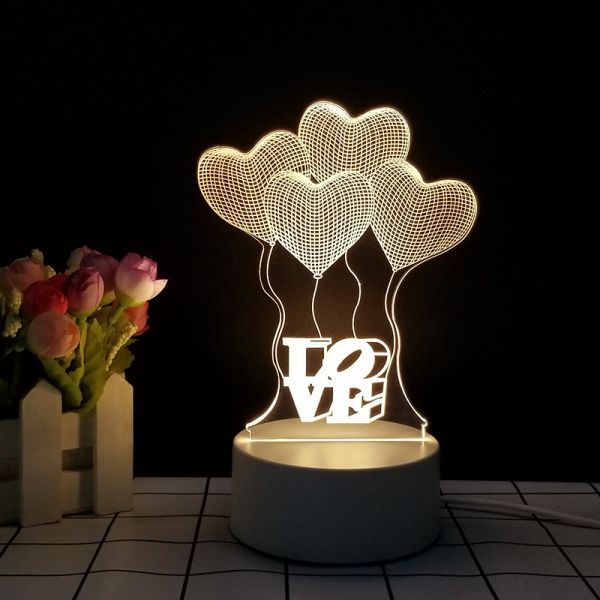 Colorful Illusion Mood 3D LED Lights 7 Colors Changing For Children Kids