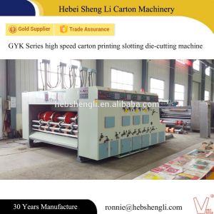Semi Auto Printing Slotting Die Cutting Machine For Corrugated Carton