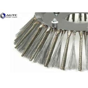 Steel Sweeper Broom Brushes Rotary Roller Customized Thickness Wear Resistant