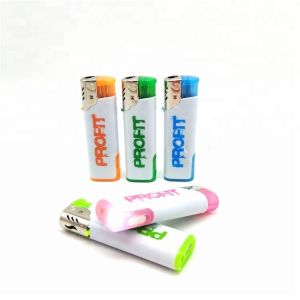 Customized Request Electronic Disposable Windproof Lighter with LED From