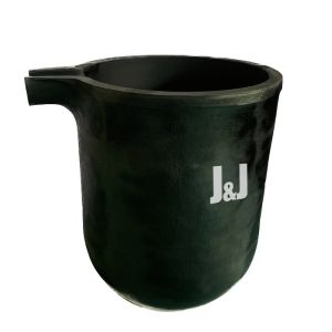 Round Chemical Resistance Zinc Dissolution Crucible 150kg Capacity Melting