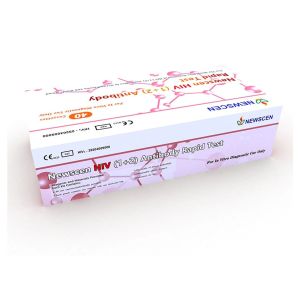 Colloidal Gold 100% Sensitivity HIV 1/2 RDT Rapid Test Kit 40uL FDA CE