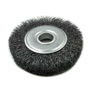 China OEM ODM OD 200mm Deburring Crimped Wire Wheel Brush High carbon 0.3 mm steel wire material on sale