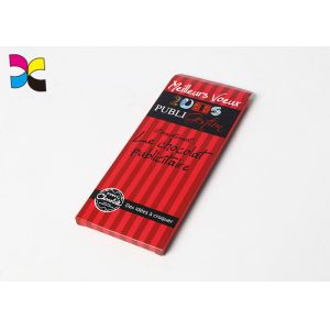 Custom Red Printed Cardboard Boxes Strong Chocolate Packaging Hot Stamping