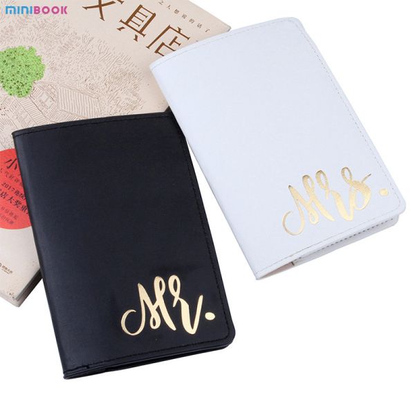Fraternity Passport Holder Cover with Vaccination Card Slot Letter Pattern Type