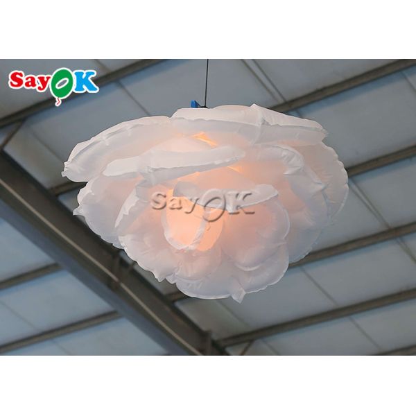 1m 3.3ft Inflatable Lighting Decoration Rose Flower Ceiling Wall Hanging Wedding Decor