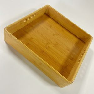 Customized Kitchen Tableware Rectangular Square Bamboo Serving Tray