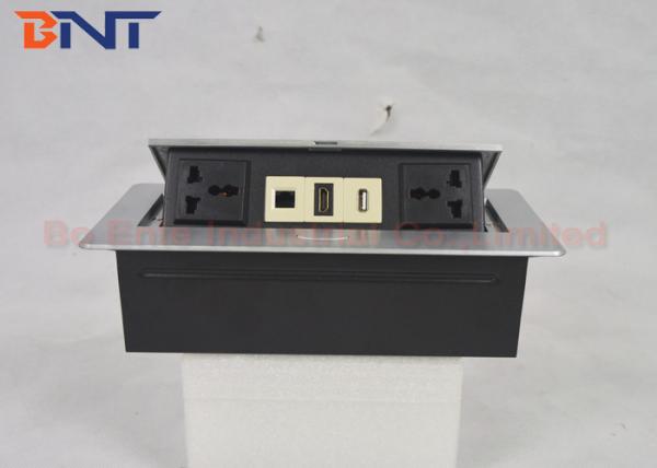 Quality Flexible Replaceable Desk Pop Up Sockets , Multi function Table Pop Up Outlets for sale