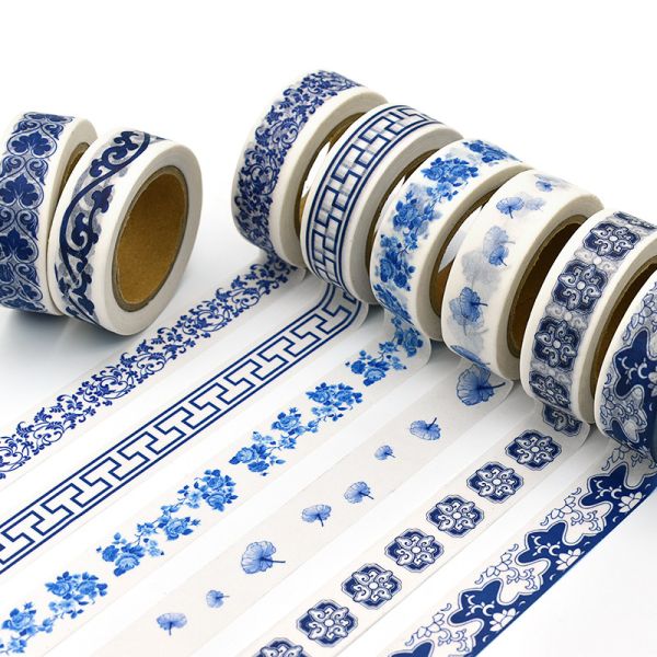 Anti UV Colorful Art Design Width 30mm Decorative Washi Tape