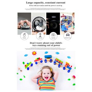 USB rechargeable lithium battery, Reusable recycling, saving more