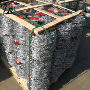 BWG16 Barbed Iron Wire Price Per Roll 14 Gauge Hot Dipped Galvanized Barb Wire