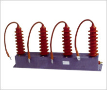 Red 40.5 KV Zinc Oxide High Voltage Lightning Arrester Gapless Pollution