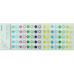 China Japanese Style Calendar Reminder Stickers For Planners Star Shape 70mm X 170mm for sale