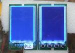 Customized 7 Segment LCD Display HTN Negative Lcd Blue Backgound Display For