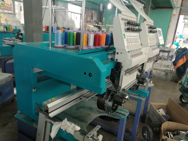 15 Needles Two Head Embroidery Machine With One Year Warranty CE ISO9001