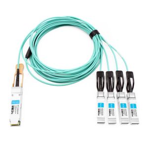 Wholesale Juniper JNP-100G-4X25G-AOC2M Compatible 2m (7ft) 100G QSFP+ to Four 25G SFP28 Active Optical Breakout Cable from china suppliers