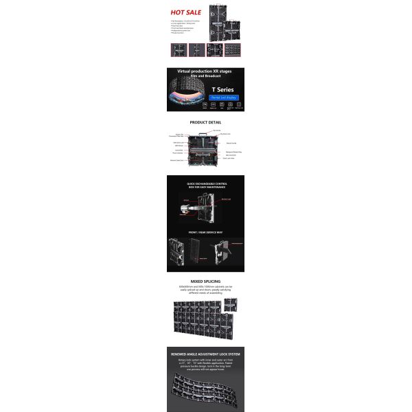 Professional Easy Handle Led Wall Screen Indoor Outdoor Led Panel Screen 7680Hz Full Color Stage Background Led Stage Screen
