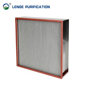 Over 100 ℃ Cleanroom HEPA Filter H14 Separator For Tunnel Sterilization