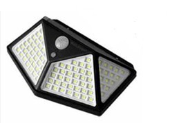 Outdoor Solar Powered LED Light 100LED ABS 1200Mah Lithium 18650 Solar Powered