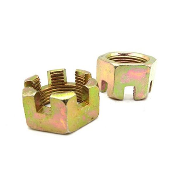 Directly Sells Black M2-M30 Slotted Nut DIN935 Hexagonal Blossom Nut in Various