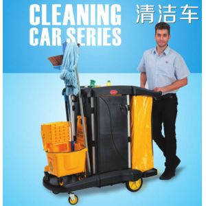 Multipurpose Cleaning Cart With Cover / Room Service Equipments Without Noise