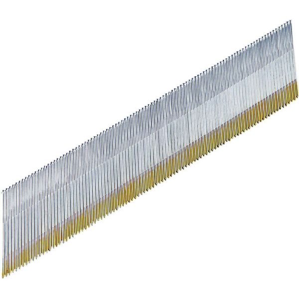 15 Gauge 34 Degree Finish Nails Galvanized 32mm Angled Brad Nails For Cabinetry