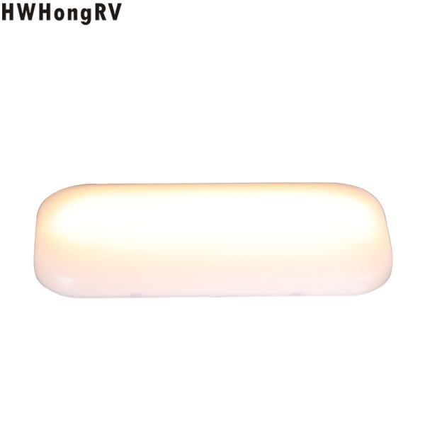 HWHongRV campes 12V rectangle Ultra-Thin Dome LED Light Interior Lamp Caravan Motorhome RV surface mount Light
