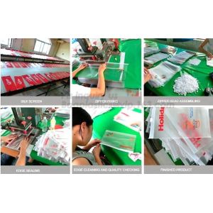 reclosable packaging slider zipper bags, Side gusset handle slider zipper,