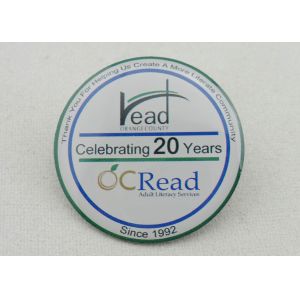 Offset Printing Brass / Aluminum / Stainless Steel Lapel Pin, Enamel Pins Custom