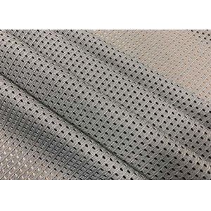 120GSM Breathable Polyester Mesh Fabric For Gym Bag Office Chair Grey Color