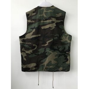 Mens classic vest, mens waist coat, camo vest in T/C 80/20 fabric, 048