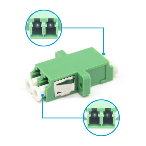 Loading Test ≥ 70 N with SM DX 9/125um LC APC UPC Duplex Adapter and Flange