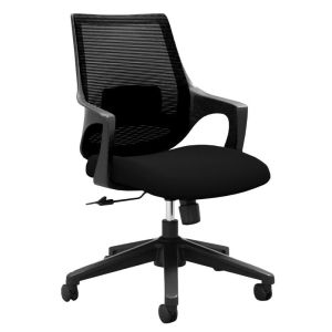 Swivel Mesh Executive Chair , 90d Black Mesh Office Chair With Arms