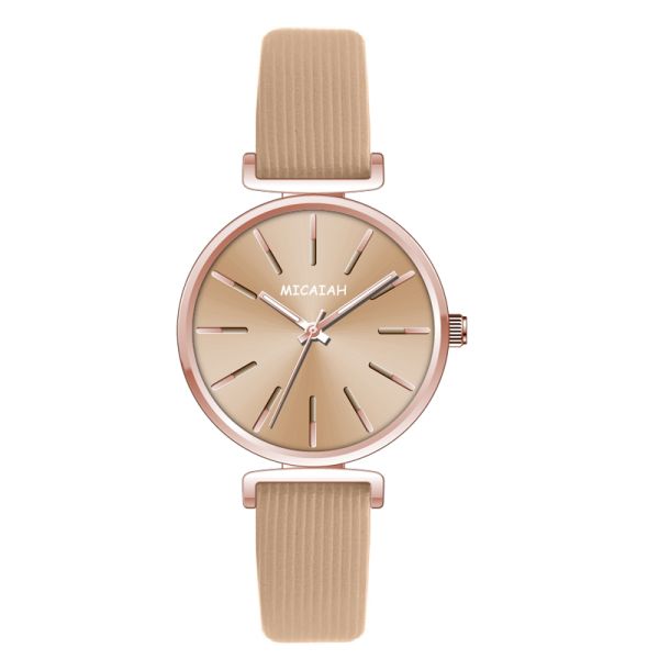 3ATM Alloy Wrist Watch Case Colorful Printed Dial Quartz Bracelet Watches For Ladies