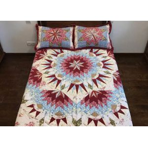 Wonderful Handmade Twin Size Bedding Sets 4 Pcs 100% Cotton Geometric Design