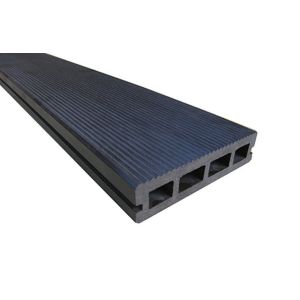 Wholesale Black Waterproof WPC Hollow Decking 150x35mm With Smooth Surface from china suppliers