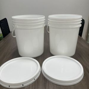 Supply Clear Plastic Pail 20L Bucket with Lid and Certificate