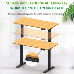 100 V/Hz Electric Height Adjustable Office Computer Table with Anti-collision