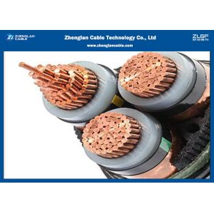 IEC 60502 3Cores Armored Cable, MV XLPE insulated Cable 12/20KV（CU/XLPE/STA/NYBY