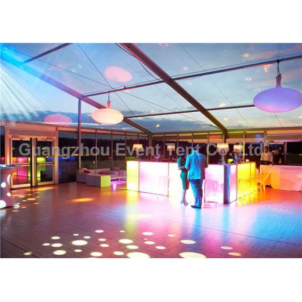 35m Width Outdoor Clear Span Fabric Structures Fire Retardant For Exhibition