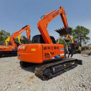 Used Mini Excavator Hitachi ZX70 Secondhand 7t Original Crawler Tracked Digger