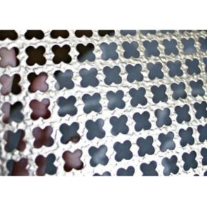 6mm thickness Full Leaf Clover Pattern Perforated Metal Sheets