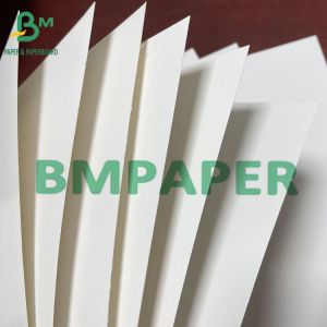 One Side Coated Glossy White Ivory Paper With Bleached Wood Pulp
