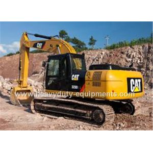 midsize excavator, CAT brand with 1.3m³ bucket capacity, 323D2L, 116KW net power