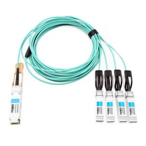 Wholesale Juniper JNP-100G-4X25G-AOC50M Compatible 50m (164ft) 100G QSFP+ to Four 25G SFP28 Active Optical Breakout Cable from china suppliers