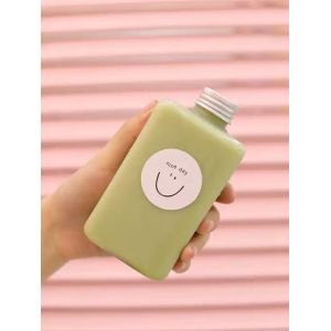 Reusable Double Walled Bubble Tea Bottles With Screw On Lids