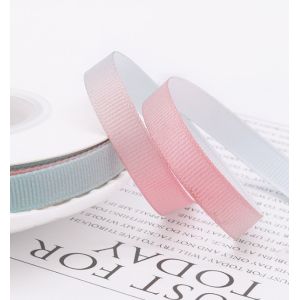 Gilding Laser Bronzing Ribbed Ribbon Printed Webbing Polyester Woven Tapes